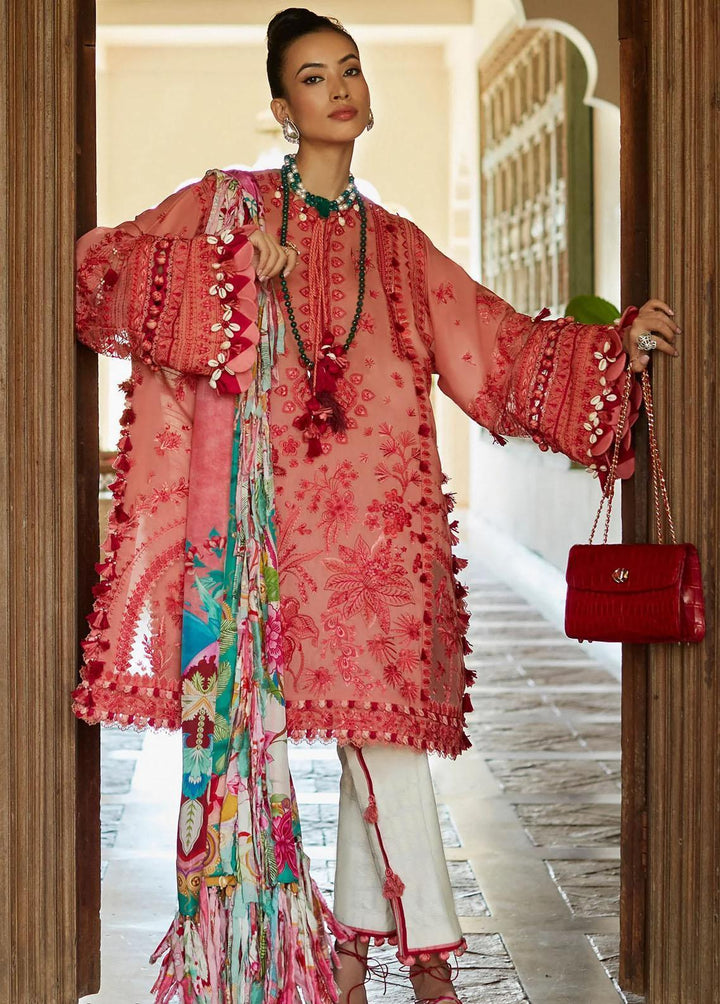Elan Embroidered Lawn Suits Unstitched 3 Piece EL23LL EL23-05 B Arna - Summer Collection