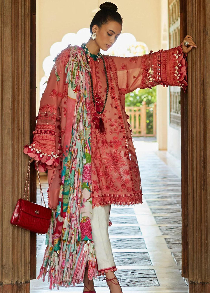 Elan Embroidered Lawn Suits Unstitched 3 Piece EL23LL EL23-05 B Arna - Summer Collection