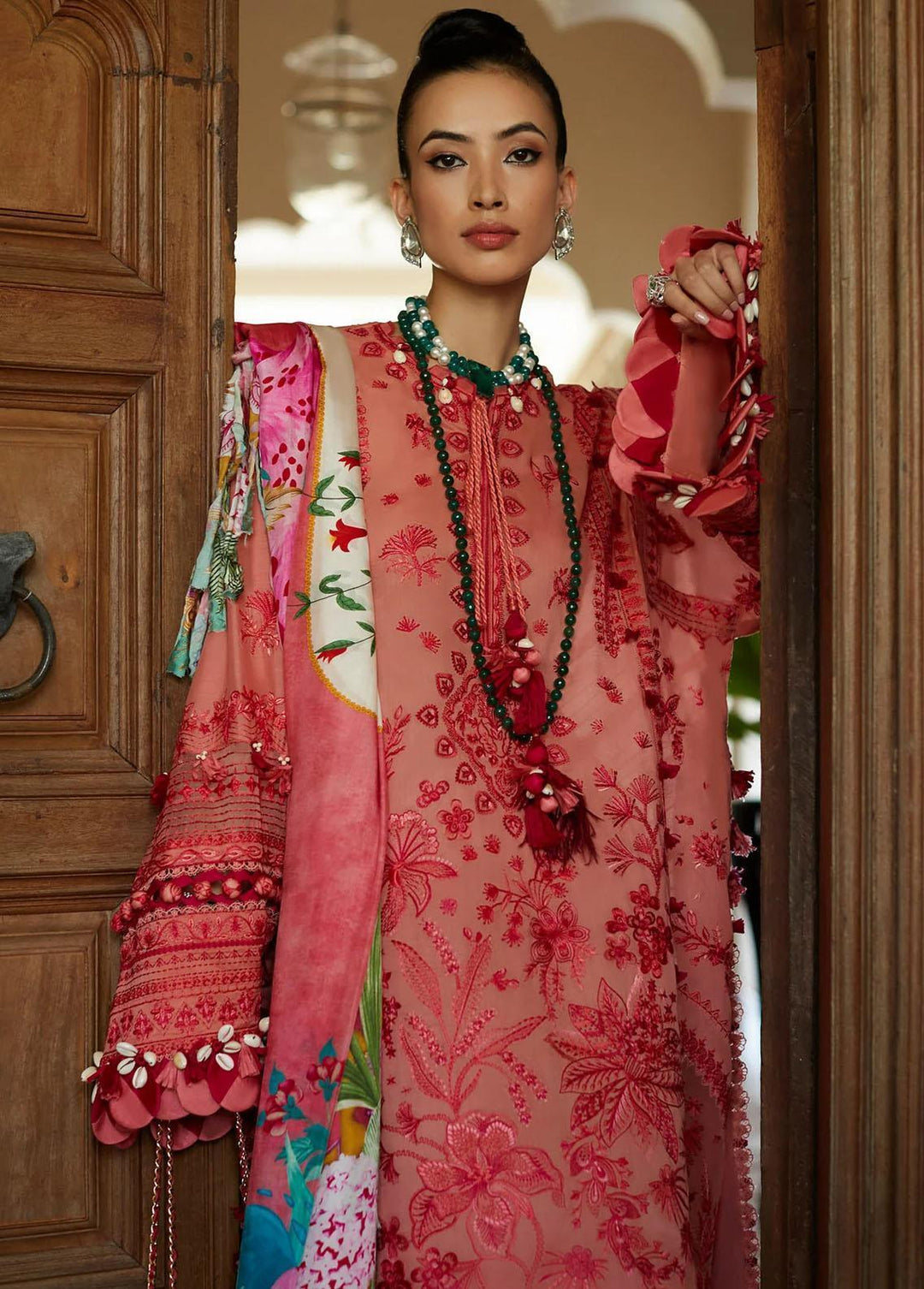 Elan Embroidered Lawn Suits Unstitched 3 Piece EL23LL EL23-05 B Arna - Summer Collection