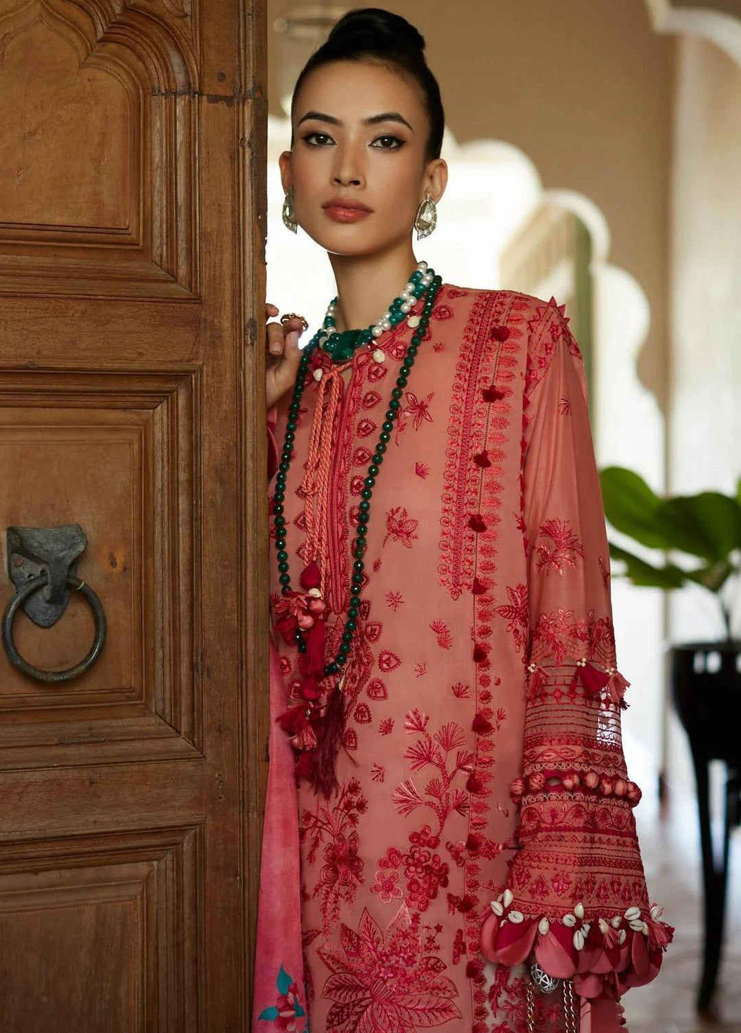 Elan Embroidered Lawn Suits Unstitched 3 Piece EL23LL EL23-05 B Arna - Summer Collection