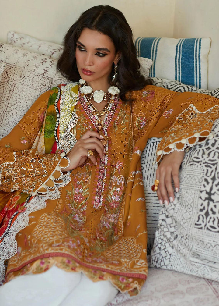 Elan Embroidered Lawn Suits Unstitched 3 Piece EL23LL EL23-06 A Ivana - Summer Collection