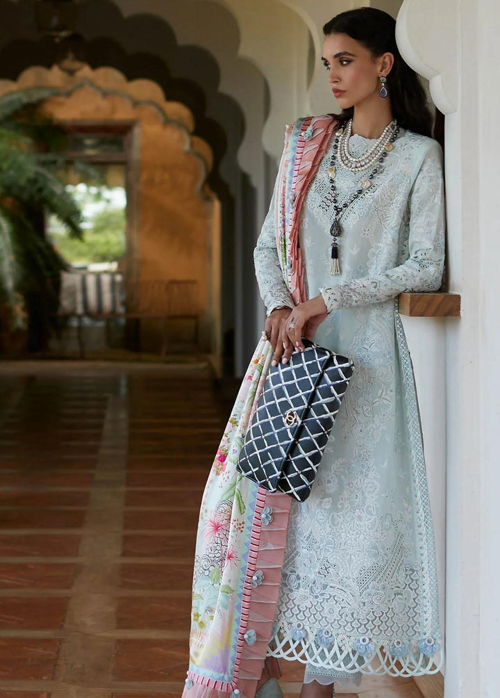 Elan Embroidered Lawn Suits Unstitched 3 Piece EL23LL EL23-07 B Kaia - Summer Collection