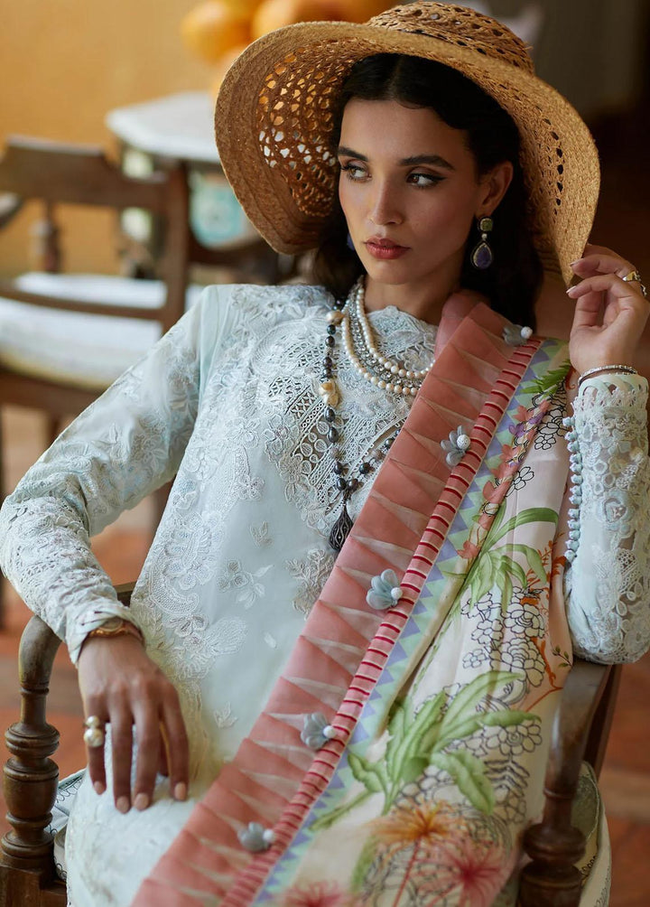Elan Embroidered Lawn Suits Unstitched 3 Piece EL23LL EL23-07 B Kaia - Summer Collection