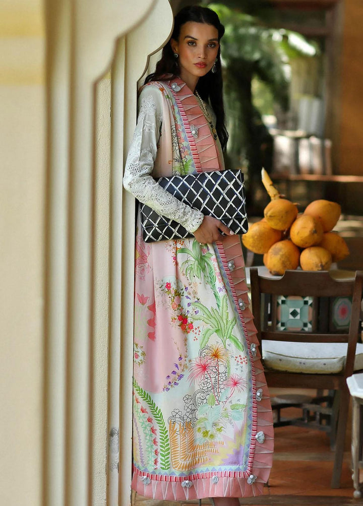 Elan Embroidered Lawn Suits Unstitched 3 Piece EL23LL EL23-07 B Kaia - Summer Collection