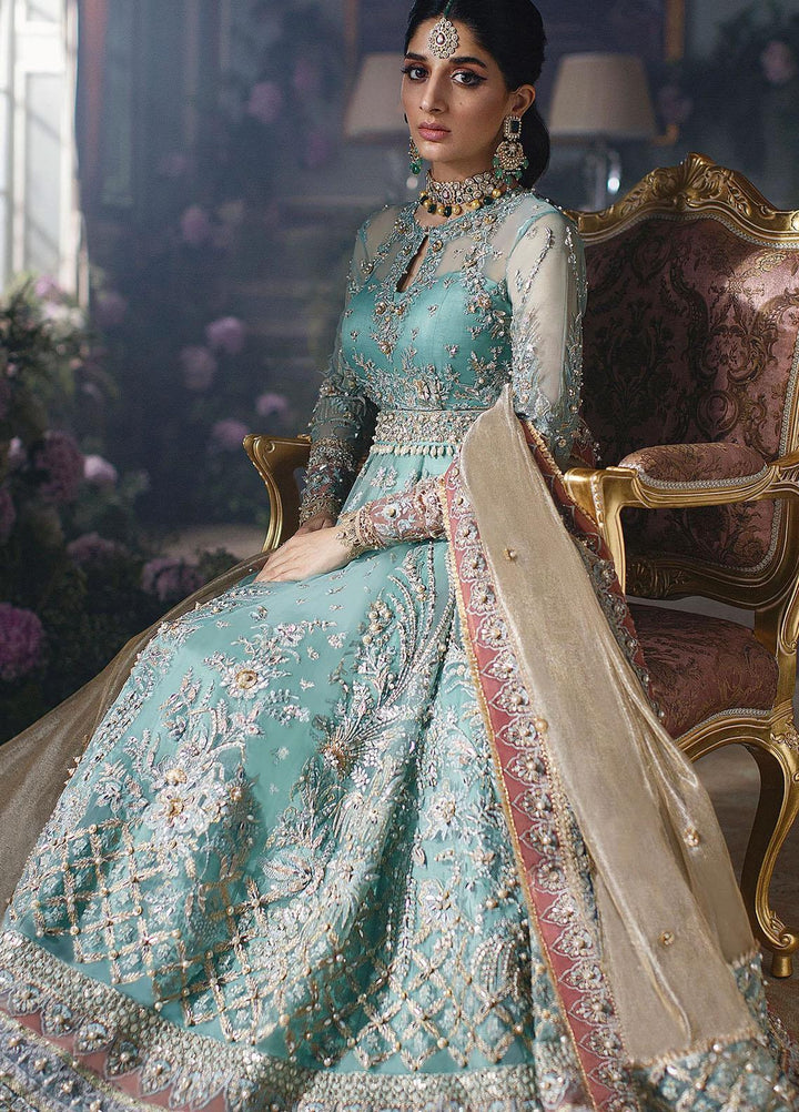 Elan Embroidered Organza Suits Unstitched 3 Piece EL21WF EC21-05 NAZIK - Wedding Collection