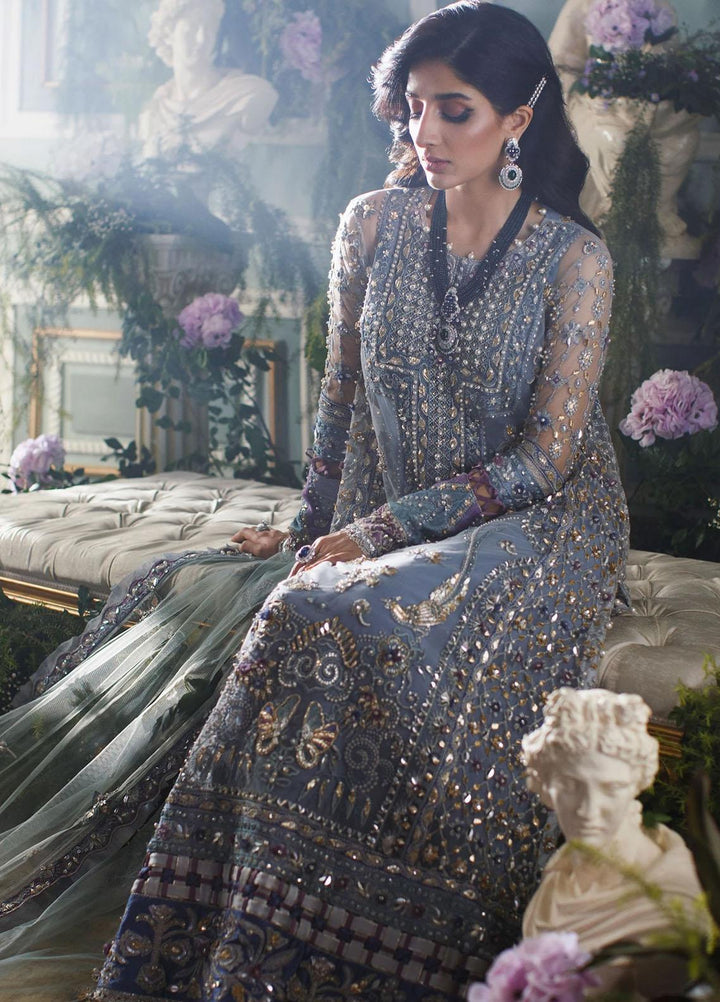 Elan Embroidered Net Suits Unstitched 3 Piece EL21WF EC21-06 NURAY - Wedding Collection