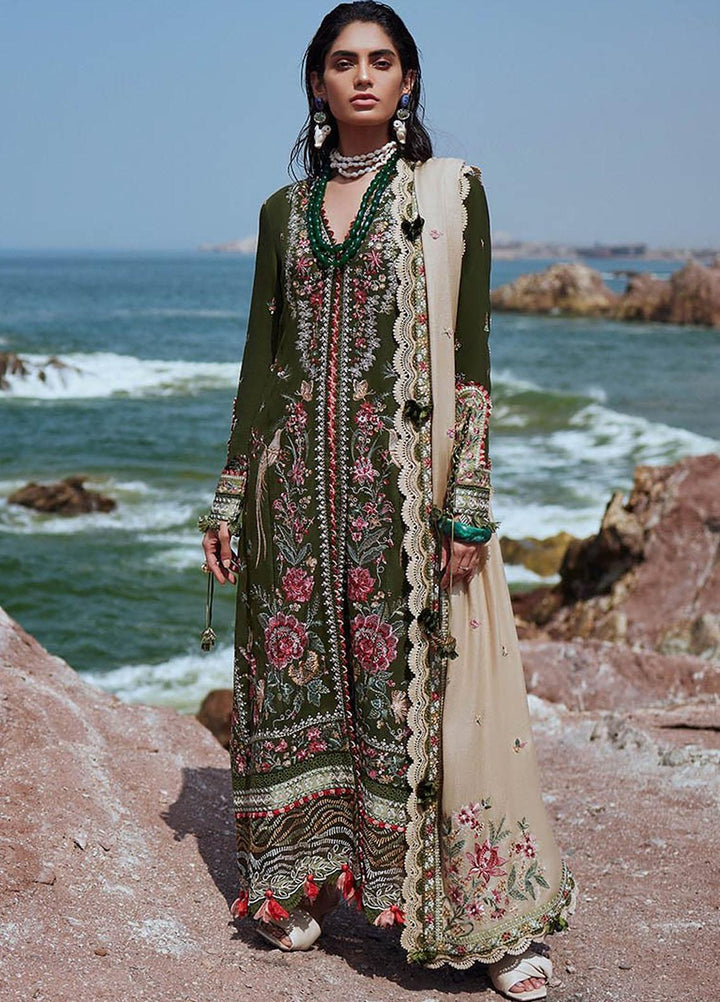 Elan Embroidered Karandi Suits Unstitched 3 Piece EL23UW EW23-03 Cora - Winter Collection