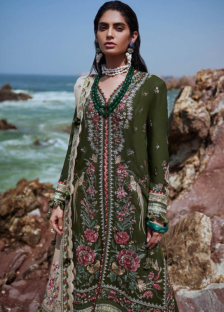 Elan Embroidered Karandi Suits Unstitched 3 Piece EL23UW EW23-03 Cora - Winter Collection