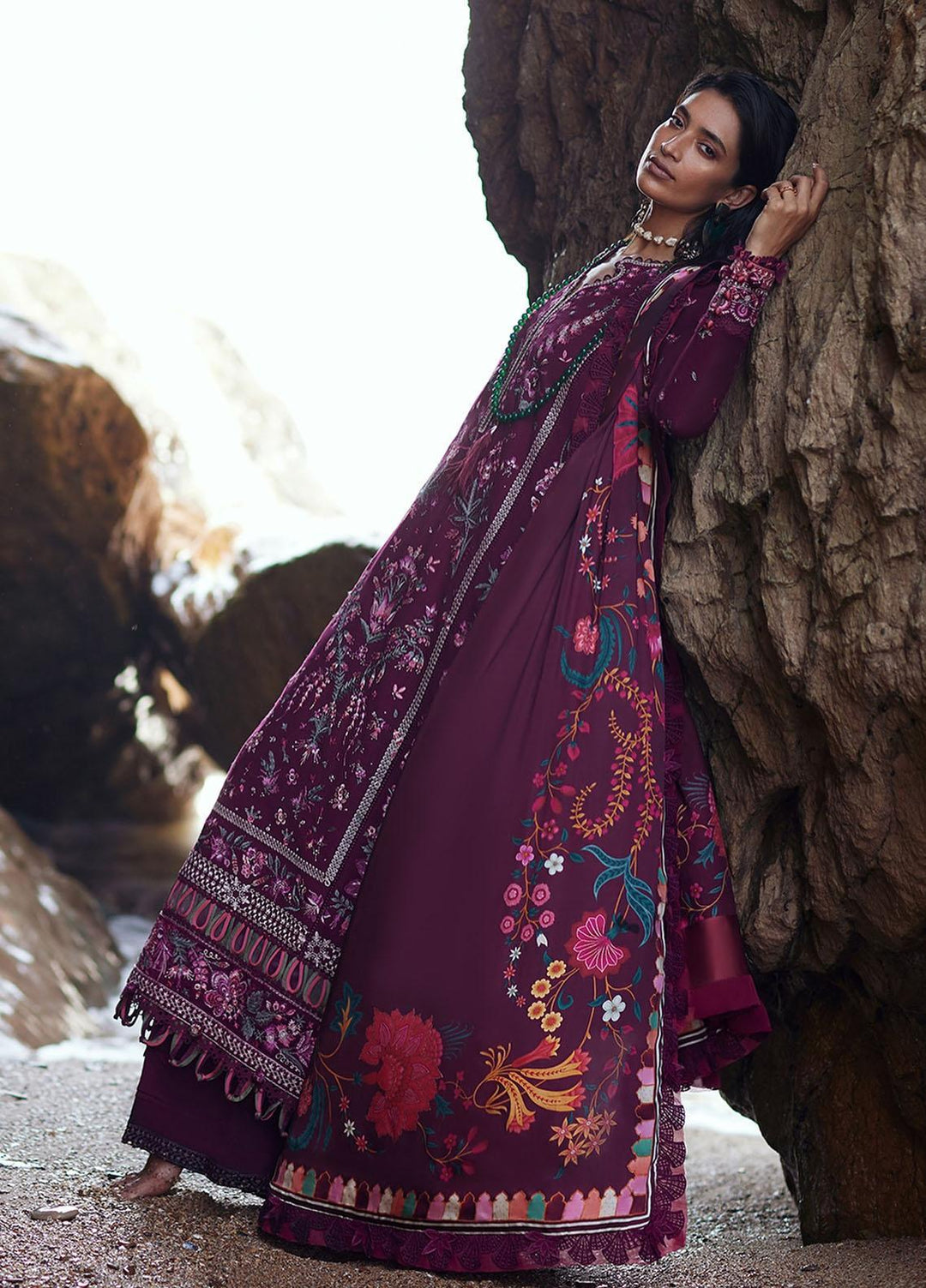 Elan Embroidered Khaddar Suits Unstitched 3 Piece EL23UW EW23-05 Elnaz - Winter Collection