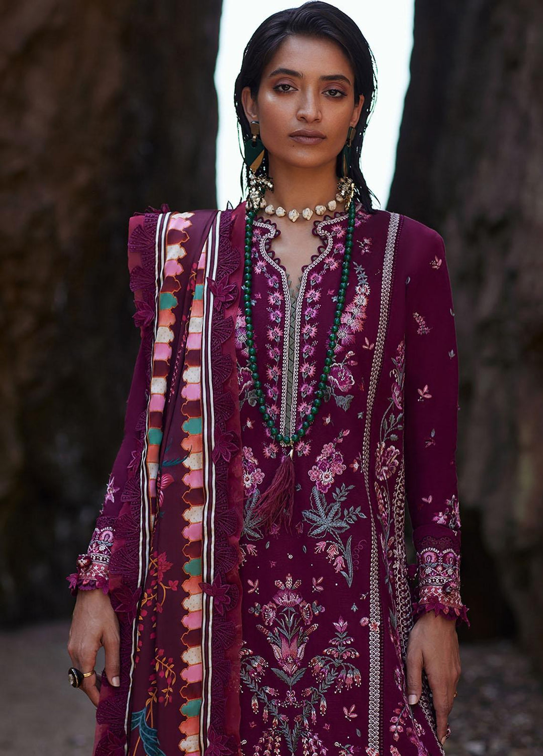 Elan Embroidered Khaddar Suits Unstitched 3 Piece EL23UW EW23-05 Elnaz - Winter Collection