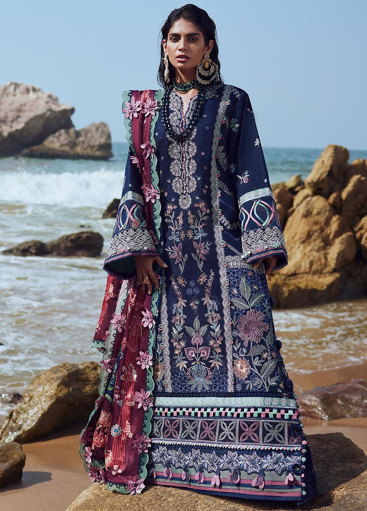 Elan Embroidered Khaddar Suits Unstitched 3 Piece EL23UW EW23-06 Darien - Winter Collection