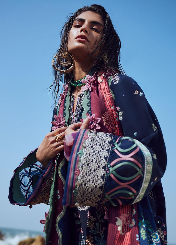 Elan Embroidered Khaddar Suits Unstitched 3 Piece EL23UW EW23-06 Darien - Winter Collection