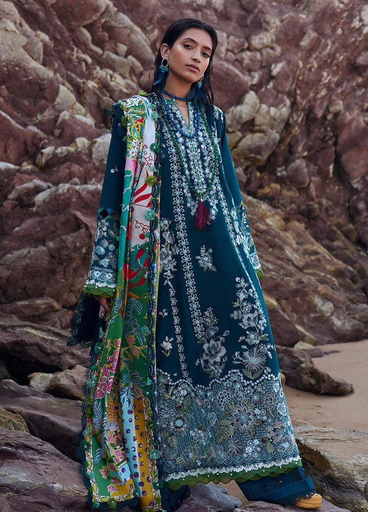 Elan Embroidered Khaddar Suits Unstitched 3 Piece EL23UW EW23-08 Freya - Winter Collection