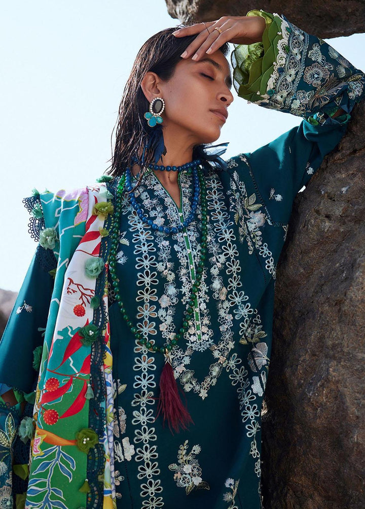 Elan Embroidered Khaddar Suits Unstitched 3 Piece EL23UW EW23-08 Freya - Winter Collection