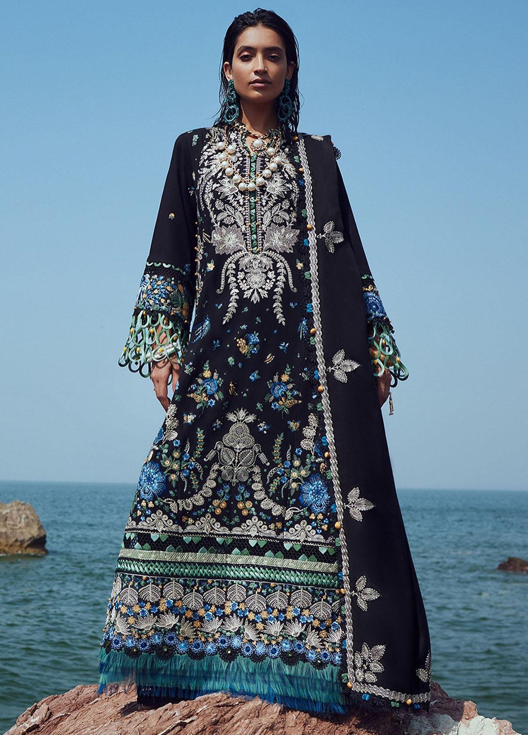 Elan Embroidered Khaddar Suits Unstitched 3 Piece EL23UW EW23-09 Ayanna - Winter Collection