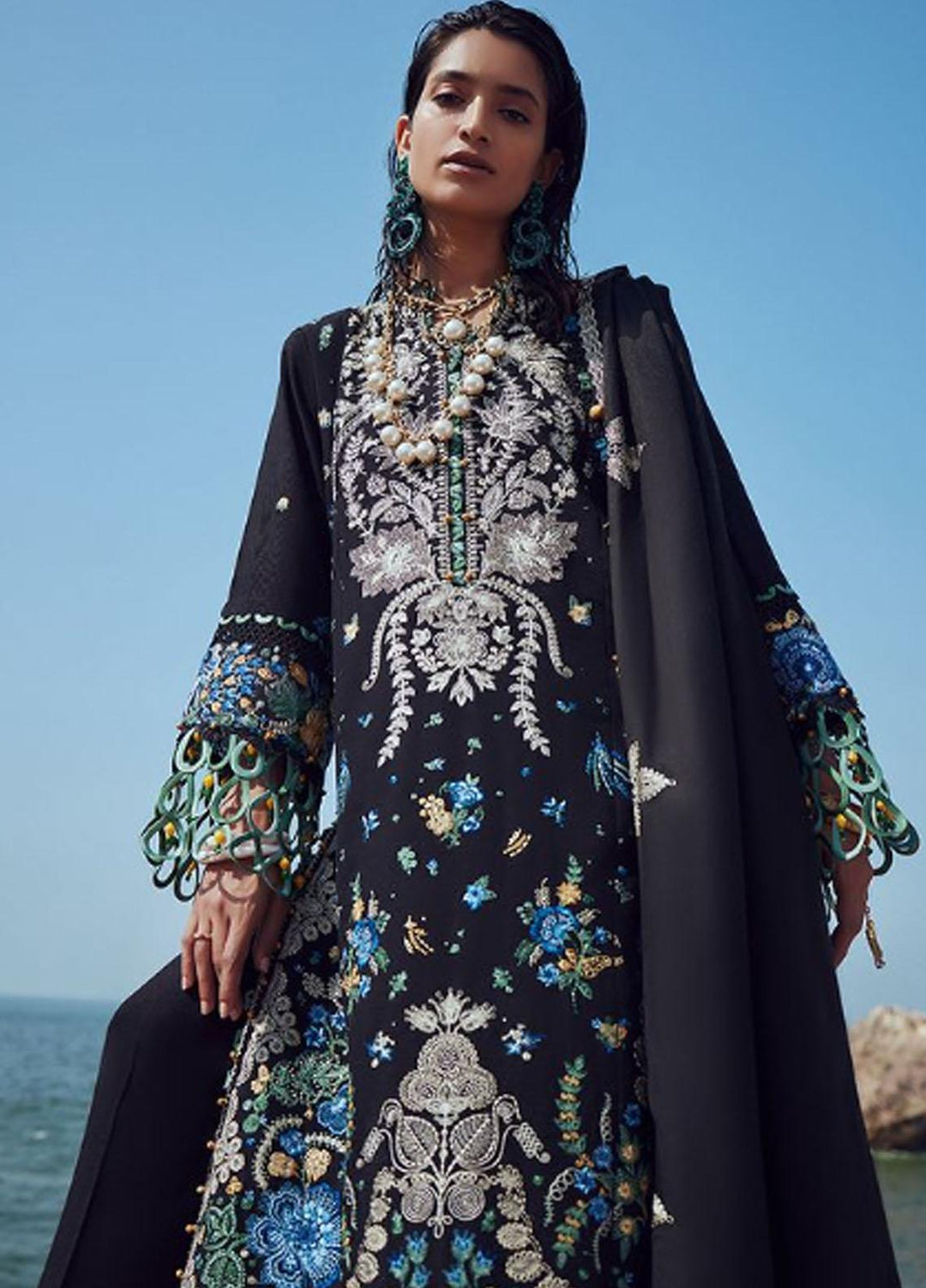 Elan Embroidered Khaddar Suits Unstitched 3 Piece EL23UW EW23-09 Ayanna - Winter Collection