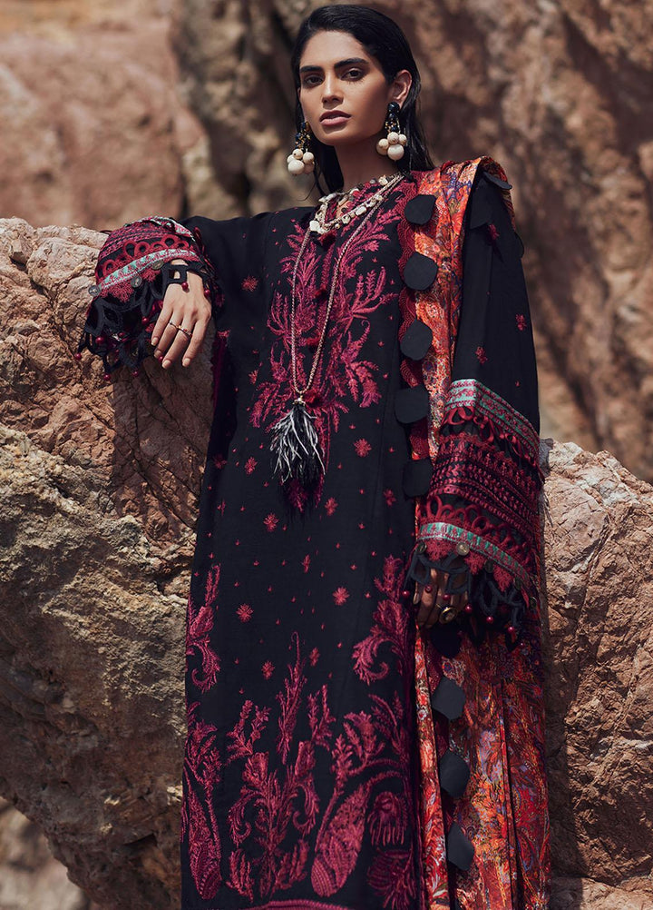 Elan Embroidered Khaddar Suits Unstitched 3 Piece EL23UW EW23-10 Medea - Winter Collection