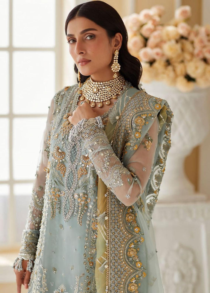 Elan Embroidered Organza Suits Unstitched 4 Piece EL23WF EC23-01 Esme - Luxury Wedding Collection