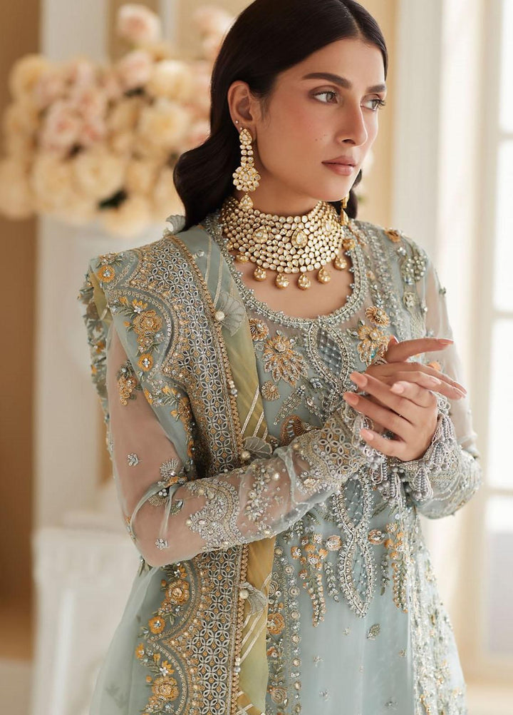 Elan Embroidered Organza Suits Unstitched 4 Piece EL23WF EC23-01 Esme - Luxury Wedding Collection