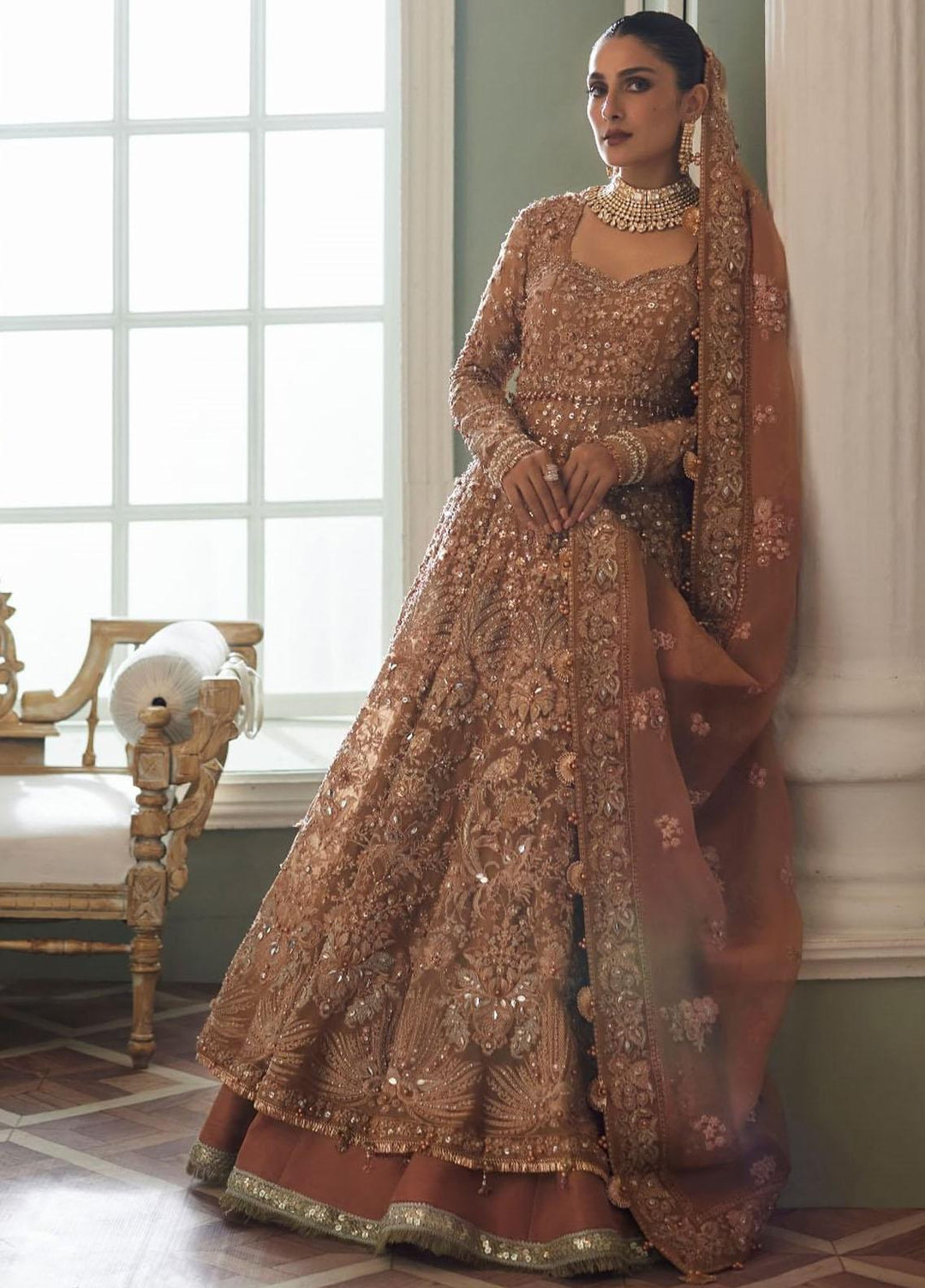Elan Embroidered Organza Suits Unstitched 4 Piece EL23WF EC23-03 Zarin - Luxury Wedding Collection