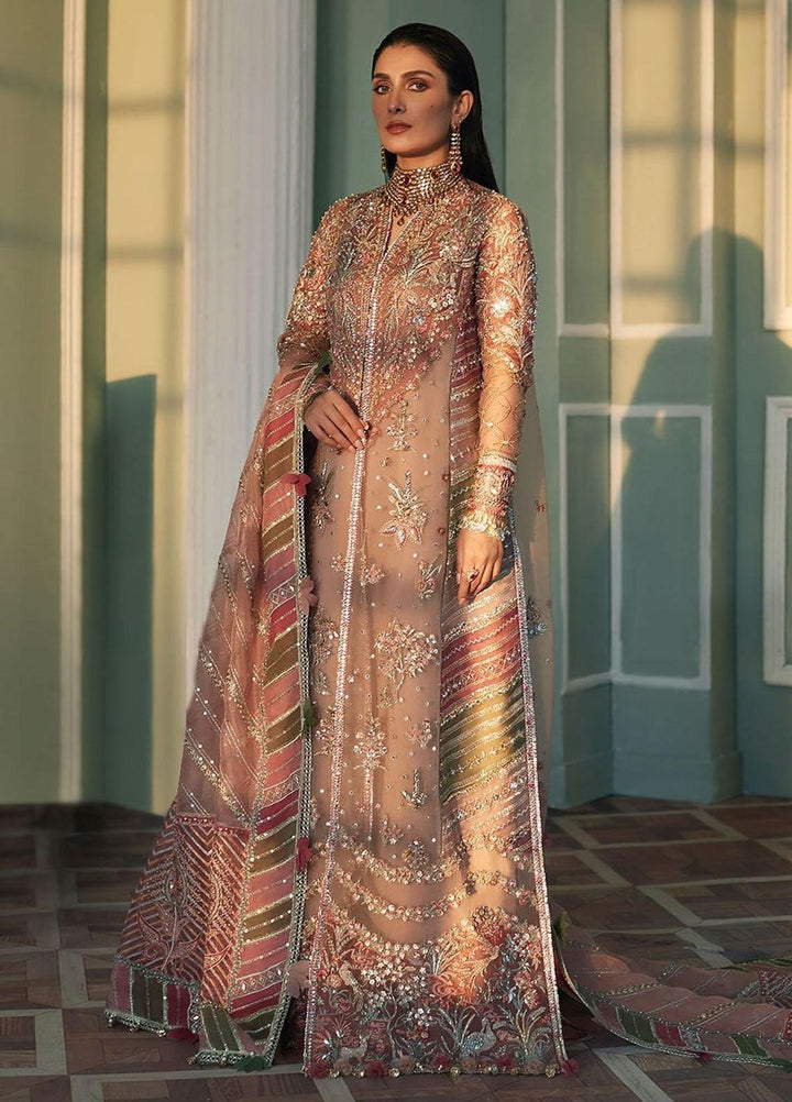 Elan Embroidered Organza Suits Unstitched 4 Piece EL23WF EC23-06 Mehr - Luxury Wedding Collection