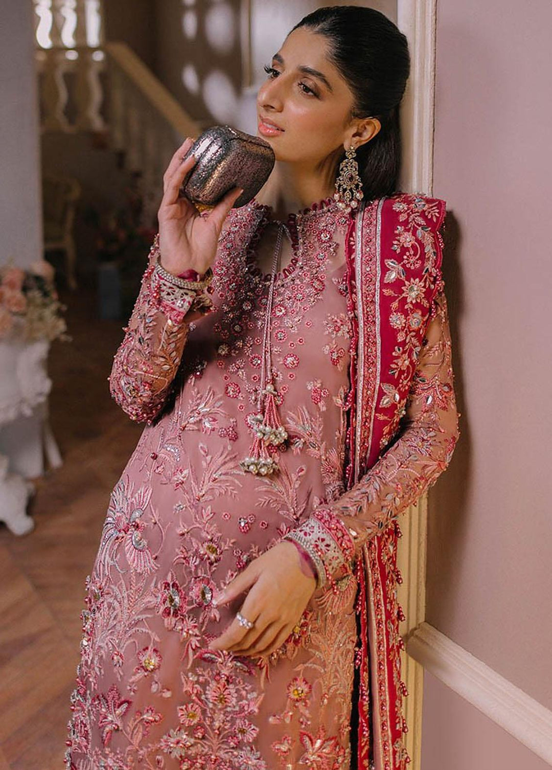 Elan Embroidered  Suits Unstitched 3 Piece EL23WFS EC2-23-01 Nuray - Wedding Collection
