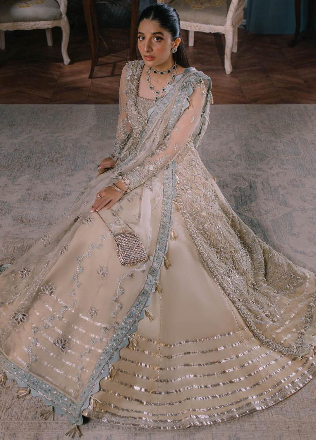 Elan Embroidered  Suits Unstitched 3 Piece EL23WFS EC2-23-02 Neda - Wedding Collection