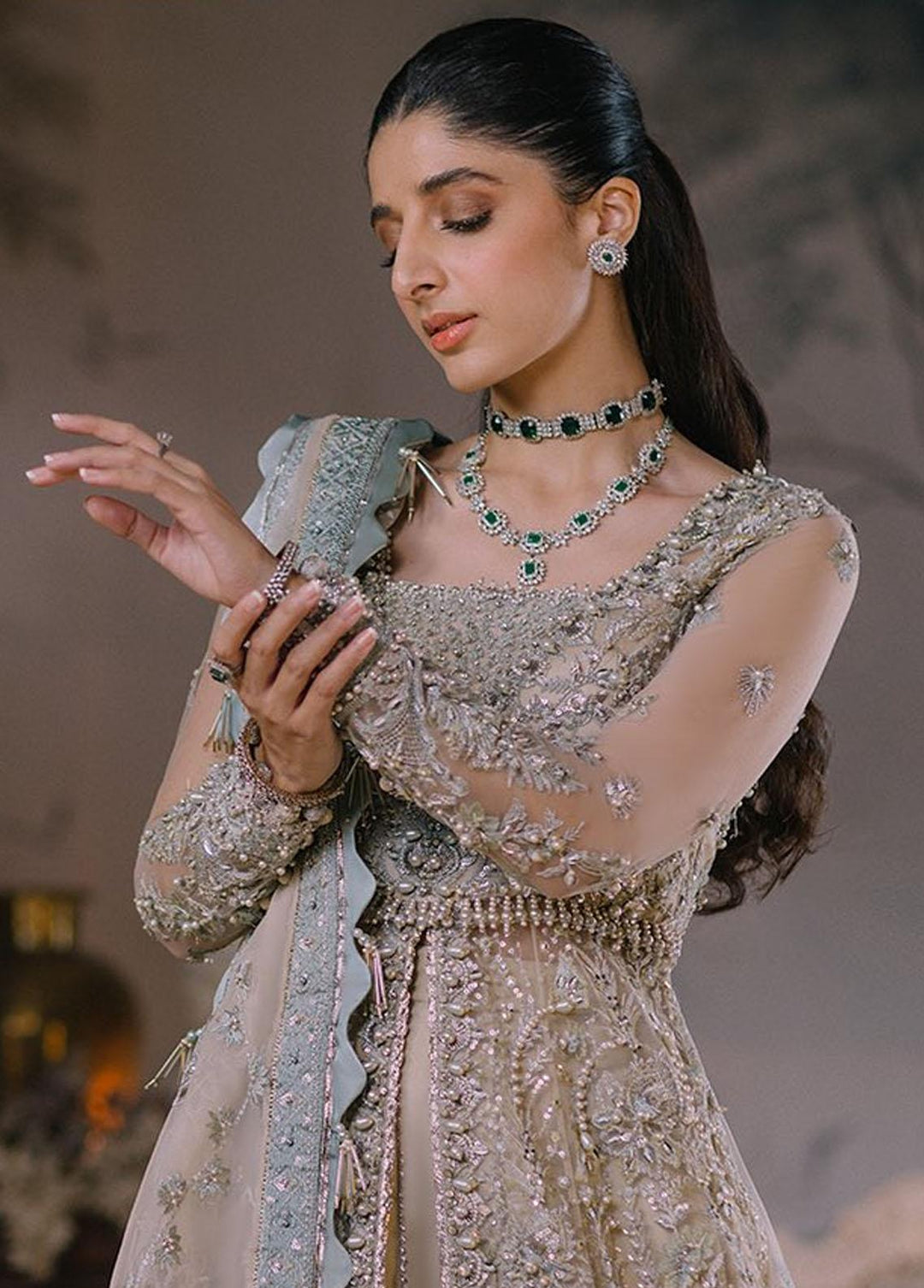 Elan Embroidered  Suits Unstitched 3 Piece EL23WFS EC2-23-02 Neda - Wedding Collection