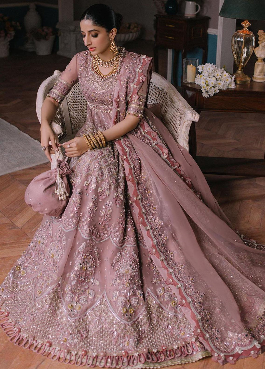 Elan Embroidered  Suits Unstitched 3 Piece EL23WFS EC2-23-03 Aysel - Wedding Collection