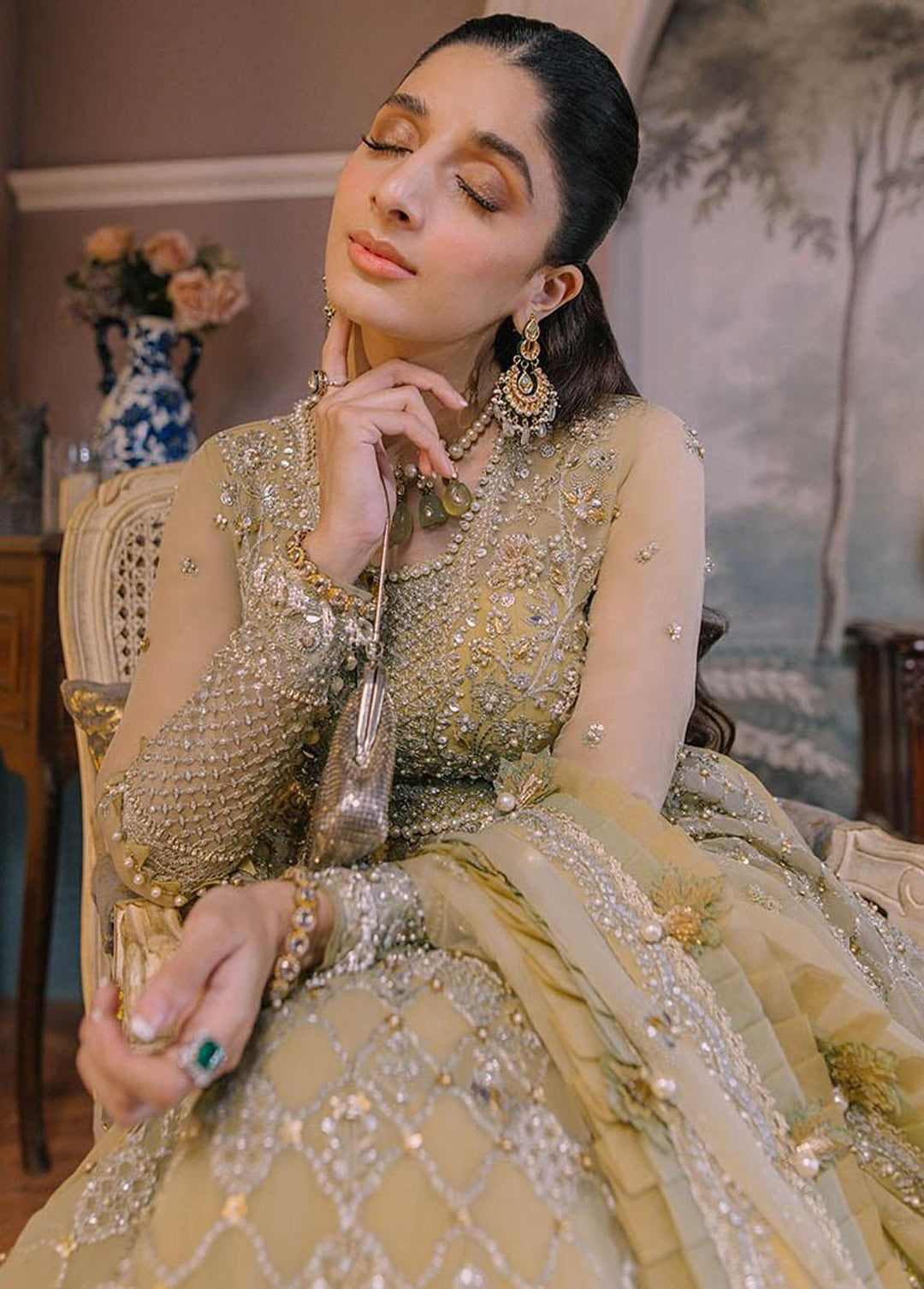 Elan Embroidered  Suits Unstitched 3 Piece EL23WFS EC2-23-04 Aireen - Wedding Collection