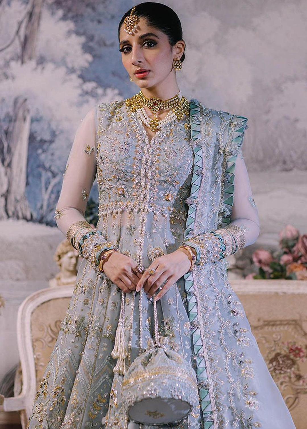 Elan Embroidered  Suits Unstitched 3 Piece EL23WFS EC2-23-05 Esme - Wedding Collection