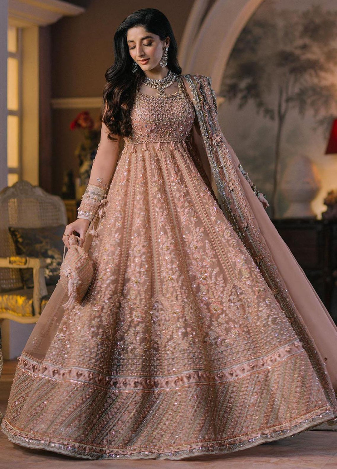 Elan Embroidered  Suits Unstitched 3 Piece EL23WFS EC2-23-07 Ariana - Wedding Collection