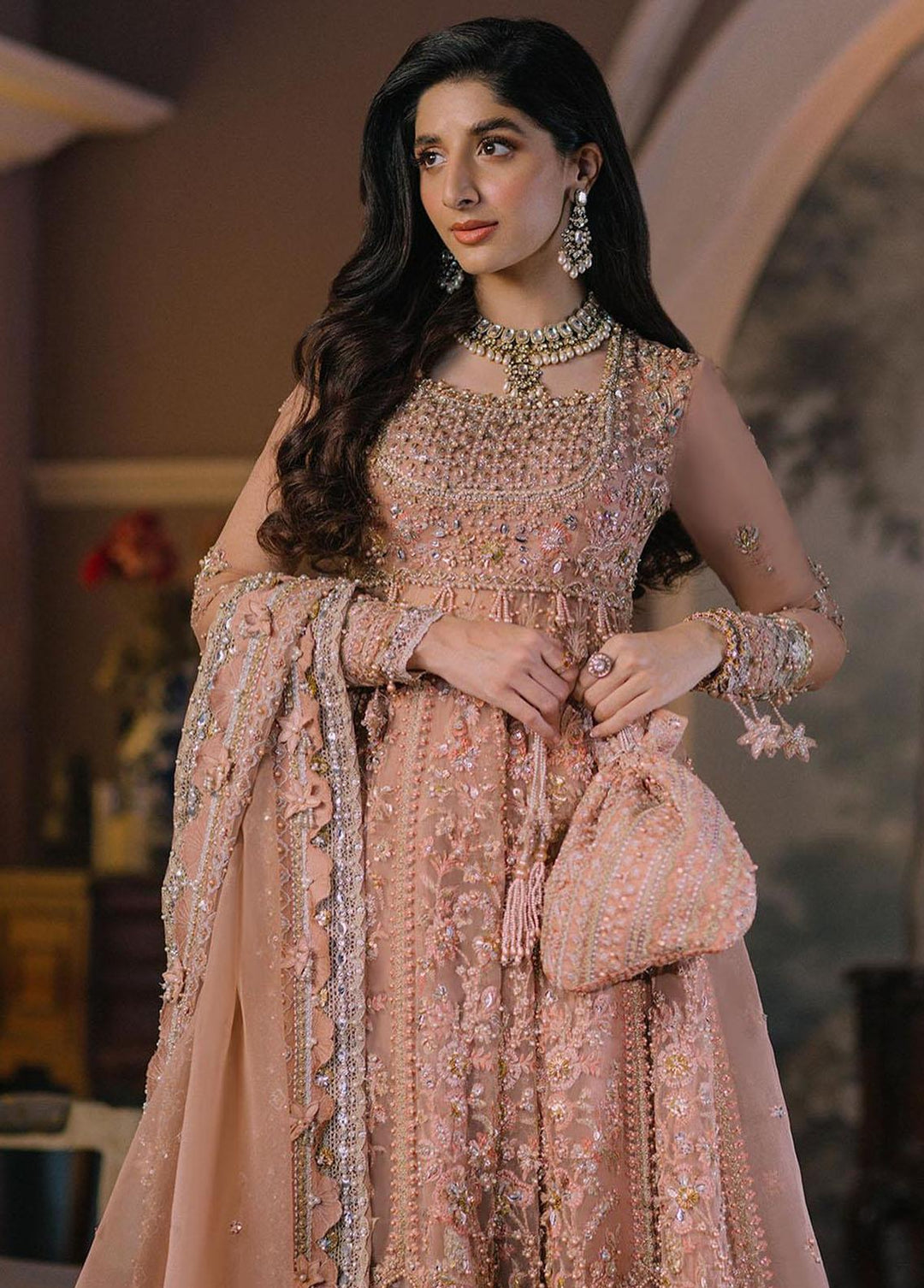 Elan Embroidered  Suits Unstitched 3 Piece EL23WFS EC2-23-07 Ariana - Wedding Collection