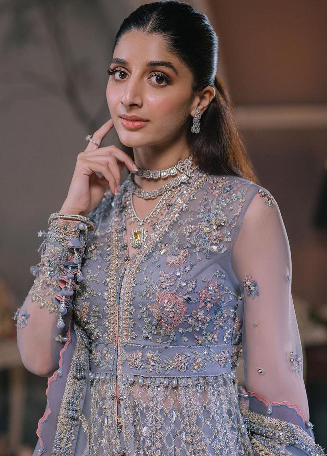 Elan Embroidered  Suits Unstitched 3 Piece EL23WFS EC2-23-08 Alara - Wedding Collection