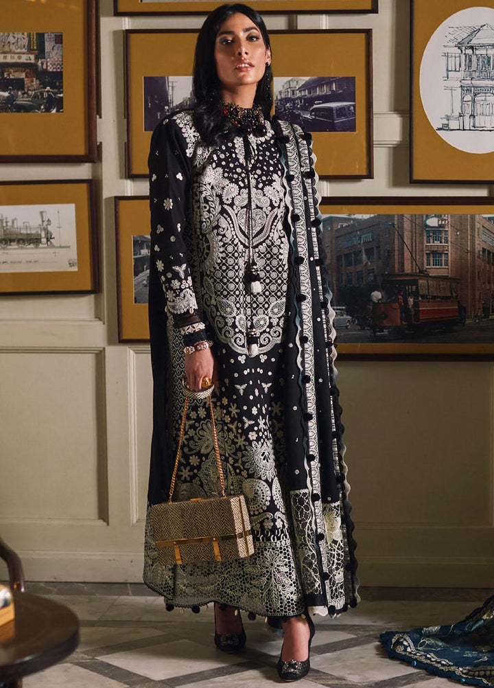 Elan Embroidered  Suits Unstitched 3 Piece EL22W EW-22-01 Firuzeh - Winter Collection