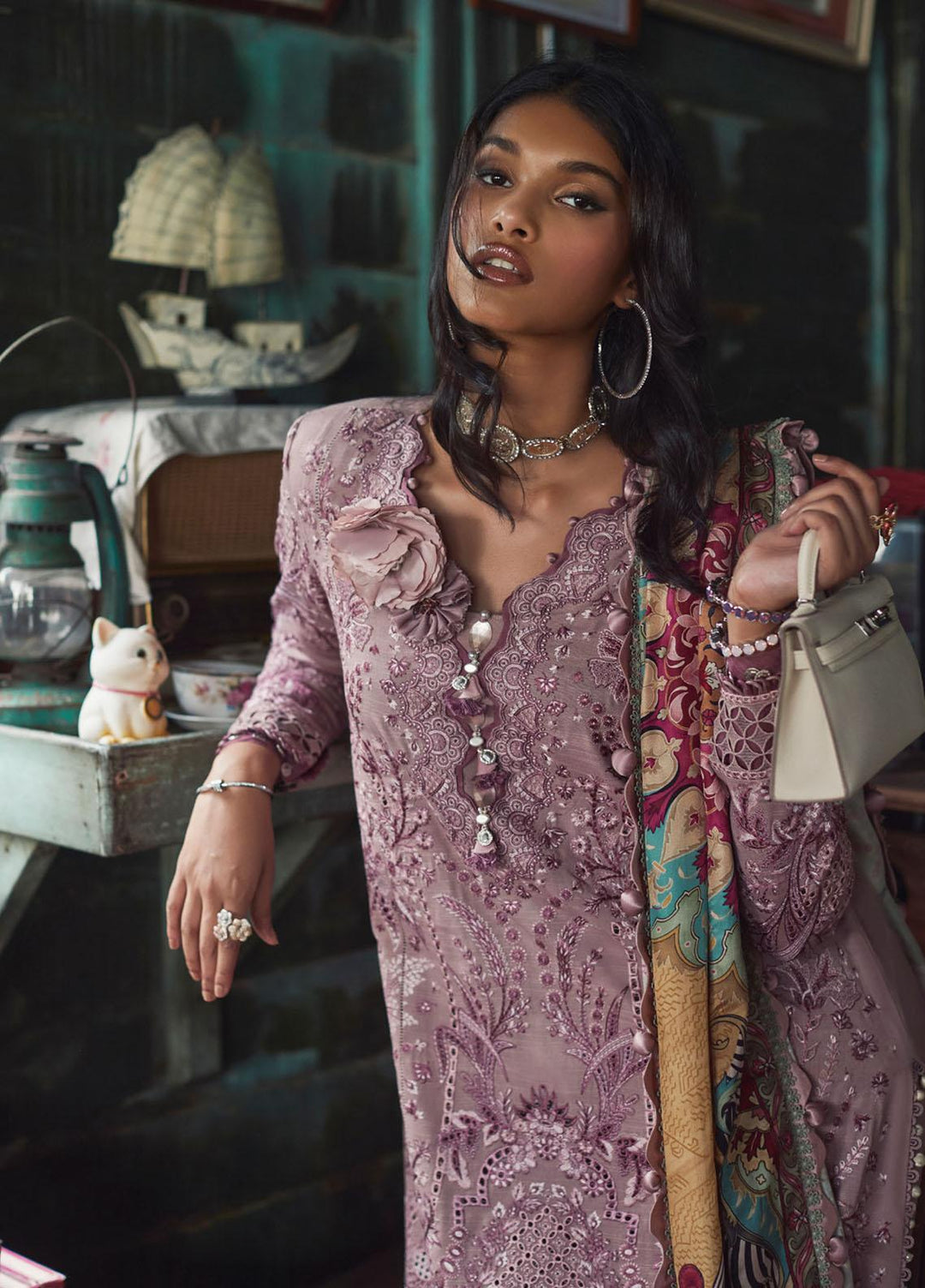 Elan Embroidered  Suits Unstitched 3 Piece EL22W EW-22-02 Parisa - Winter Collection