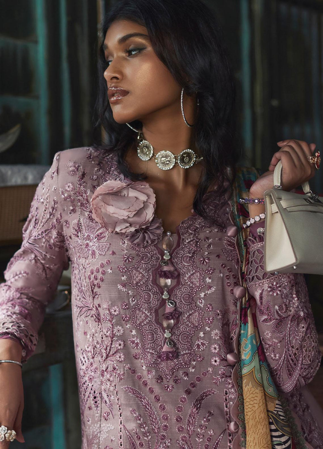 Elan Embroidered  Suits Unstitched 3 Piece EL22W EW-22-02 Parisa - Winter Collection