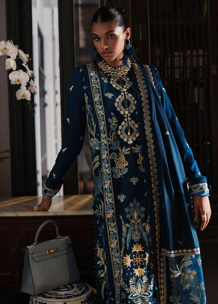 Elan Embroidered  Suits Unstitched 3 Piece EL22W EW-22-03 Freya - Winter Collection
