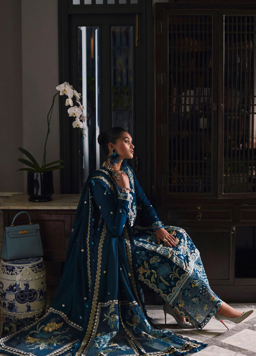 Elan Embroidered  Suits Unstitched 3 Piece EL22W EW-22-03 Freya - Winter Collection