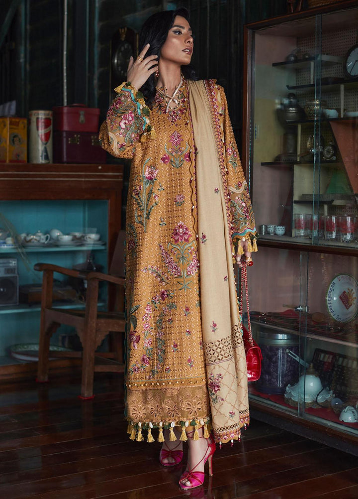 Elan Embroidered  Suits Unstitched 3 Piece EL22W EW-22-06 Asareh - Winter Collection