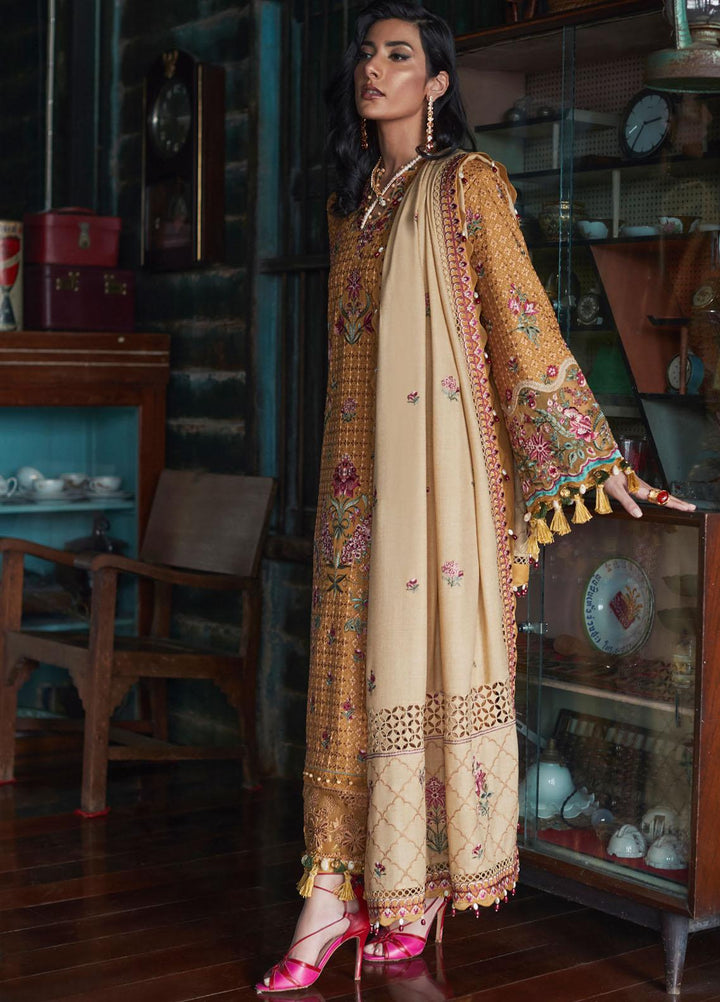 Elan Embroidered  Suits Unstitched 3 Piece EL22W EW-22-06 Asareh - Winter Collection