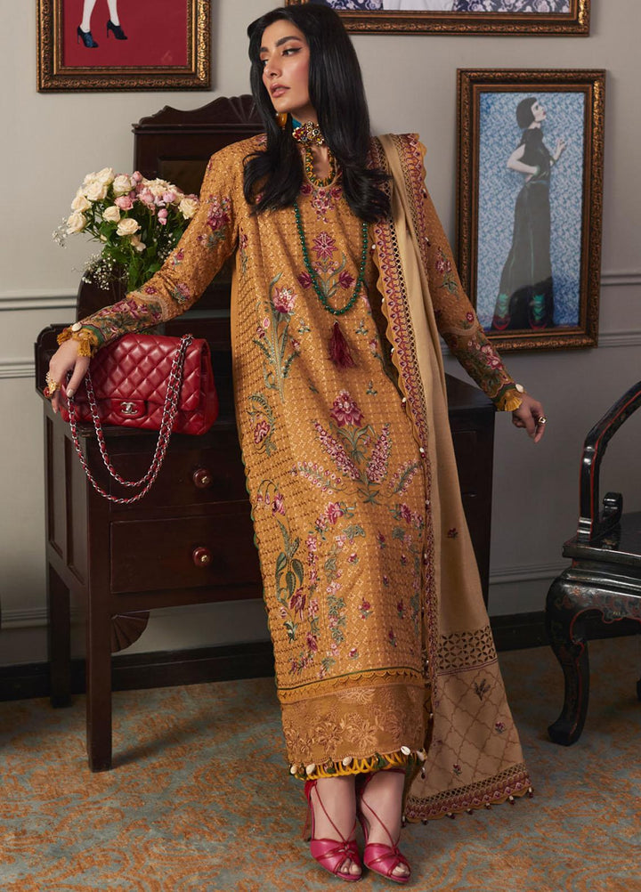 Elan Embroidered  Suits Unstitched 3 Piece EL22W EW-22-06 Asareh - Winter Collection