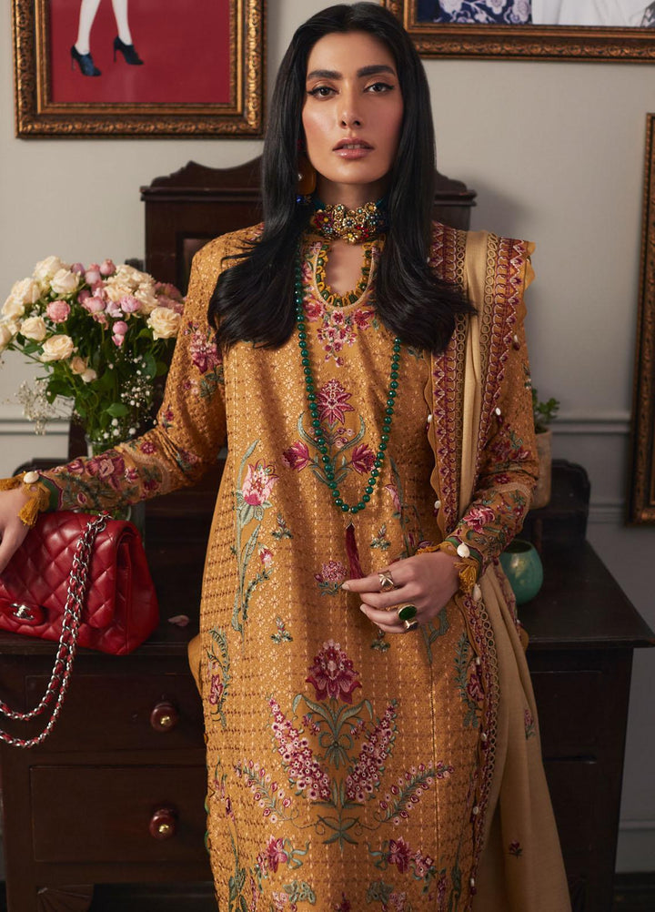 Elan Embroidered  Suits Unstitched 3 Piece EL22W EW-22-06 Asareh - Winter Collection