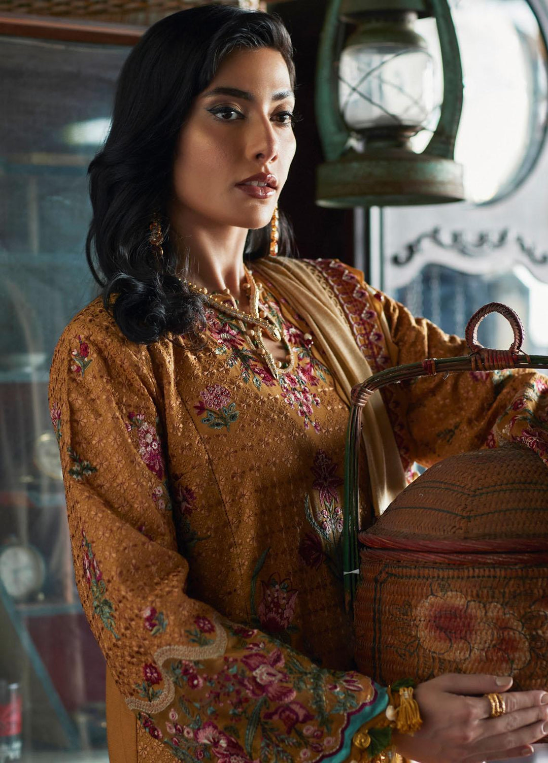 Elan Embroidered  Suits Unstitched 3 Piece EL22W EW-22-06 Asareh - Winter Collection