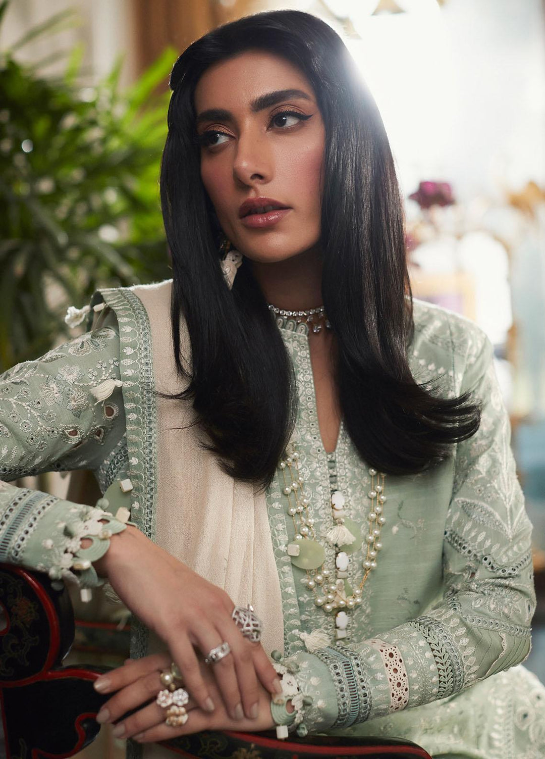 Elan Embroidered  Suits Unstitched 3 Piece EL22W EW-22-08 Ainaz - Winter Collection