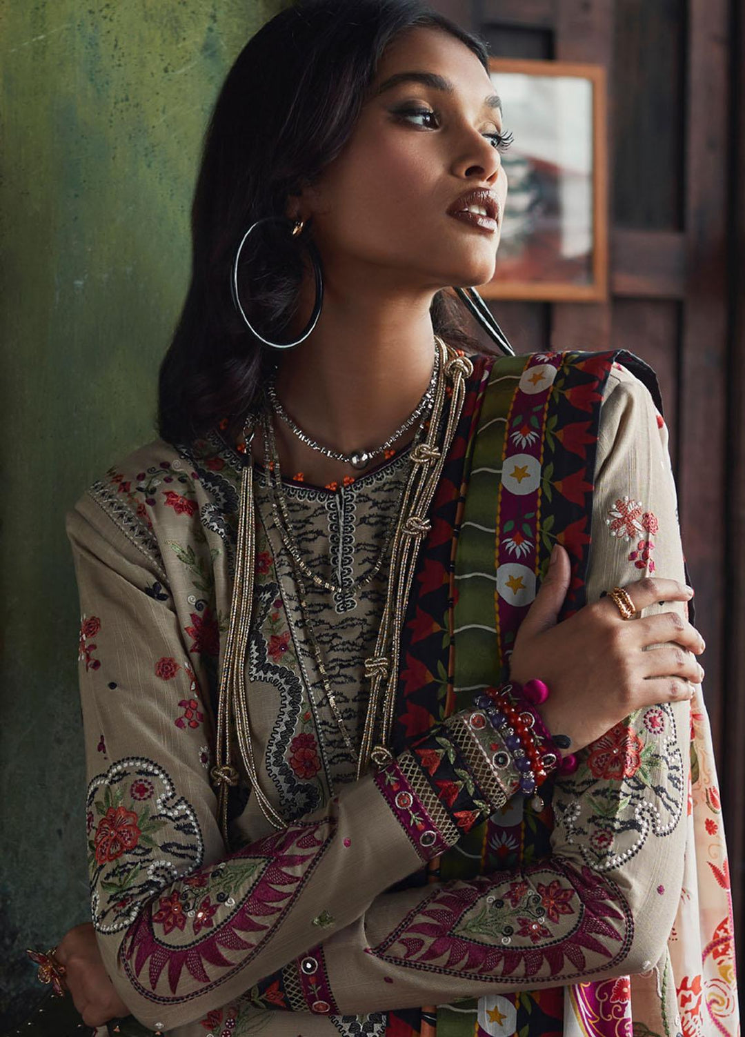 Elan Embroidered  Suits Unstitched 3 Piece EL22W EW-22-09 Berina - Winter Collection