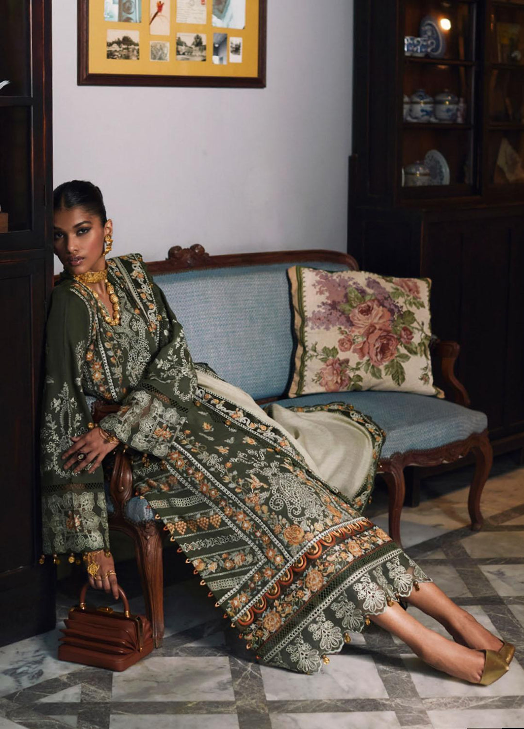 Elan Embroidered  Suits Unstitched 3 Piece EL22W EW-22-10 Arsin - Winter Collection