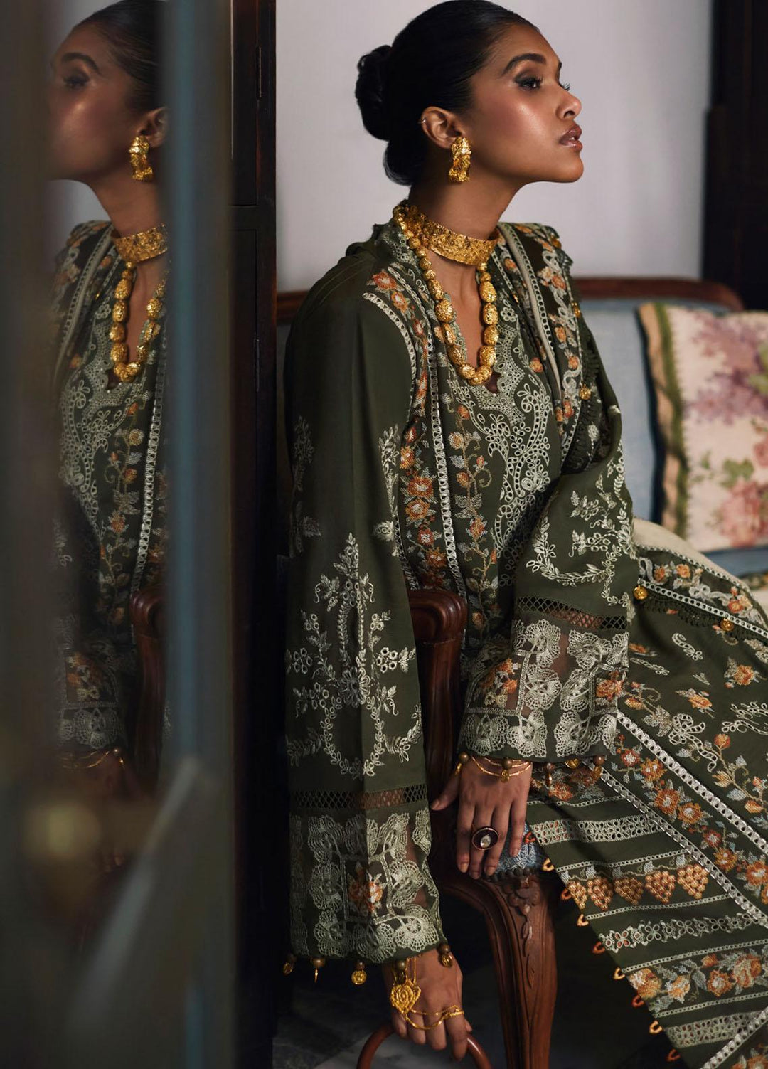 Elan Embroidered  Suits Unstitched 3 Piece EL22W EW-22-10 Arsin - Winter Collection