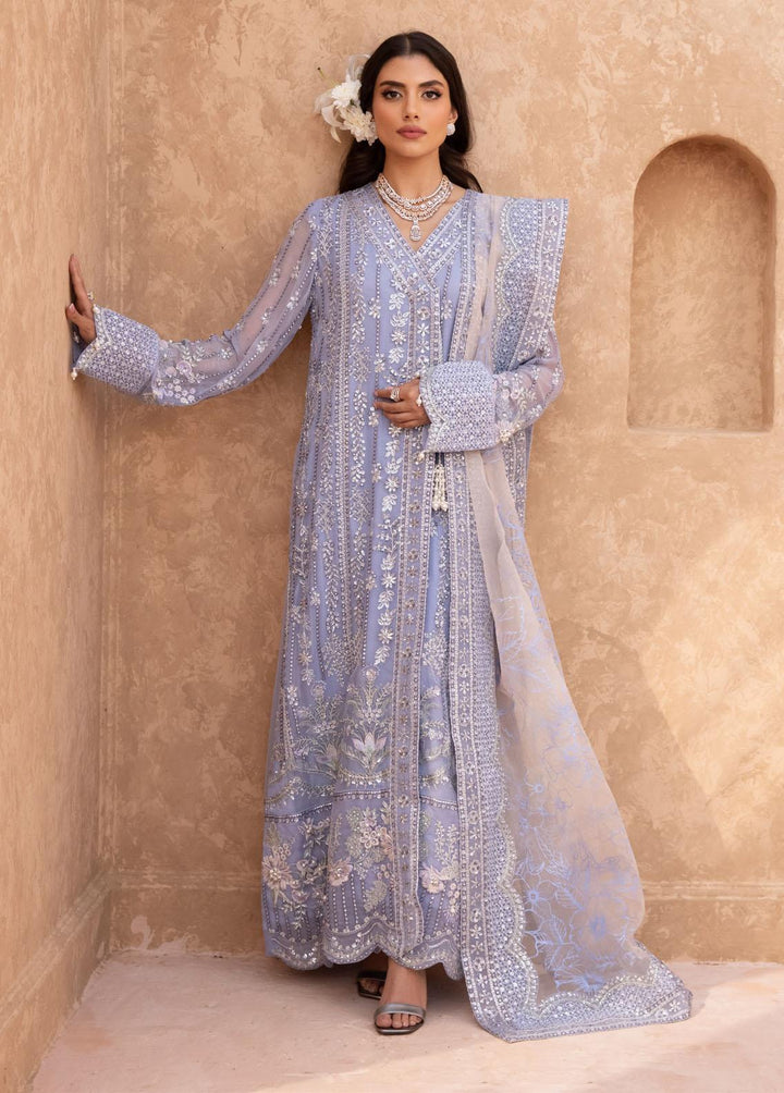 Elanora By Nureh Embroidered Chiffon Suits Unstitched 3 Piece NU23E NEL-20 - Luxury Collection