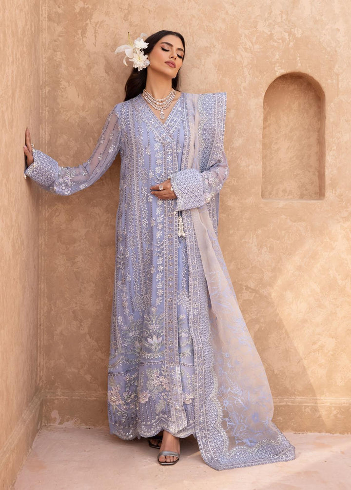 Elanora By Nureh Embroidered Chiffon Suits Unstitched 3 Piece NU23E NEL-20 - Luxury Collection